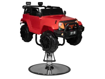 Coifffeur Friseurstuhl für Kinder Auto Geländewagen rot