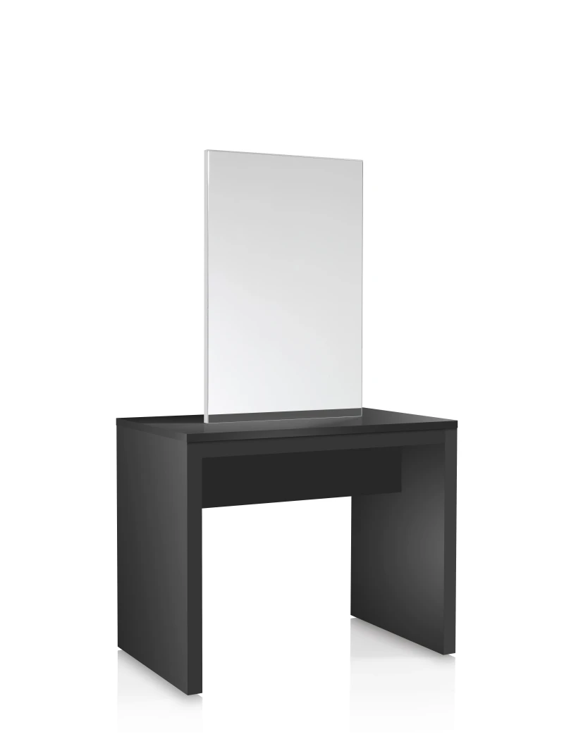 Doppelseitiger Coiffeur-Kosmetikspiegel  schwarz