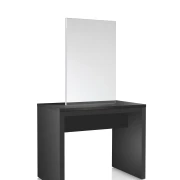 Doppelseitiger Coiffeur-Kosmetikspiegel  schwarz