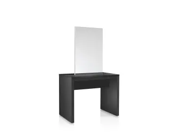 Doppelseitiger Coiffeur-Kosmetikspiegel  schwarz