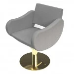 FIFTIES SUPERBLACK+GOLD Friseurstuhl