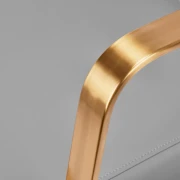 Friseurstuhl Coiffeur Porta Friseurstuhl grau-gold