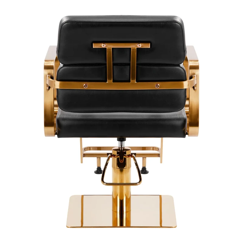 Coiffeur Friseurstuhl Porta Friseurstuhl schwarz-gold
