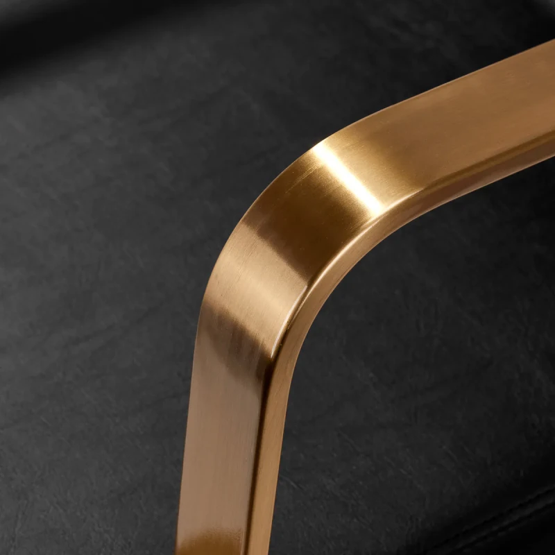 Coiffeur Friseurstuhl Porta Friseurstuhl schwarz-gold
