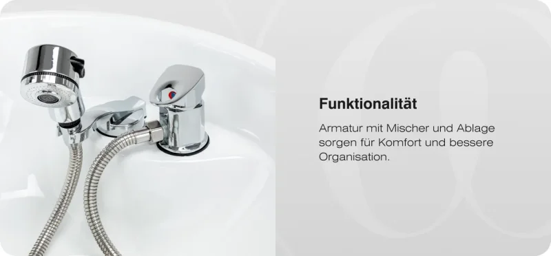 Friseurwaschbecken Coiffeur Aqua schwarz