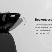 Friseurwaschbecken Coiffeur Aqua schwarz