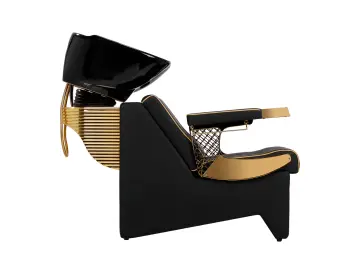 Friseurwaschstation Marc schwarz-gold
