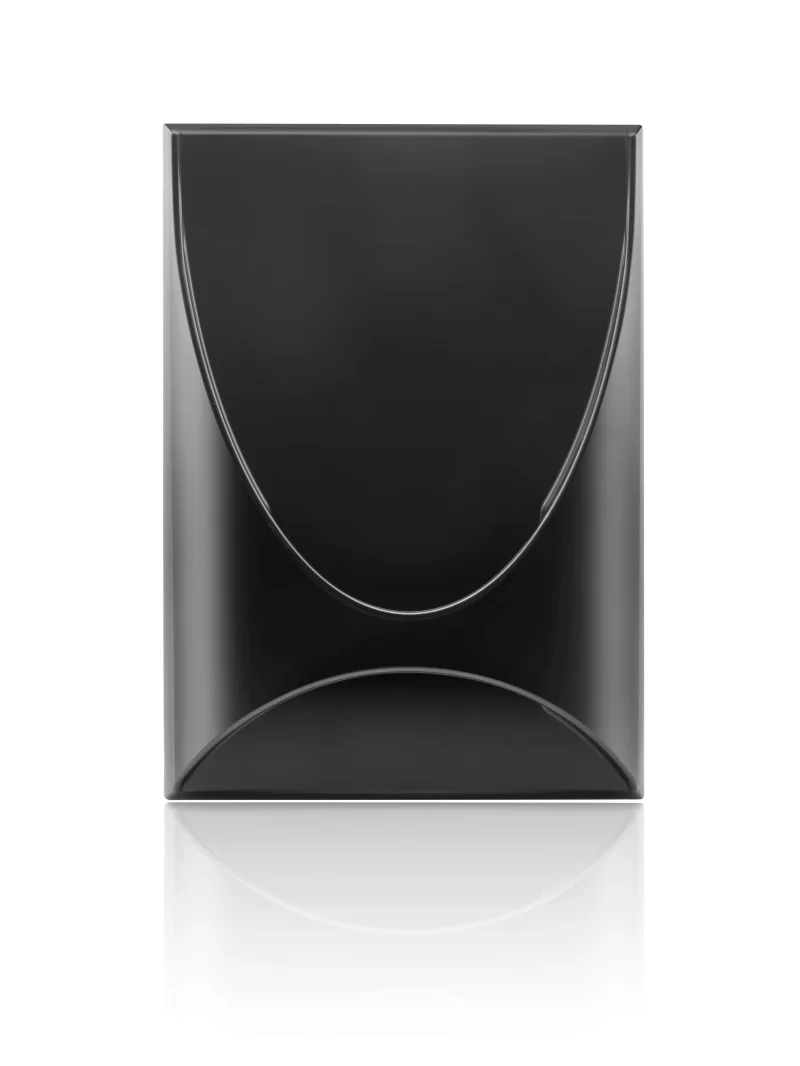 Hand Spiegel Coiffeur Friseur, QUER  ECKIG mirror Blackmirror Black