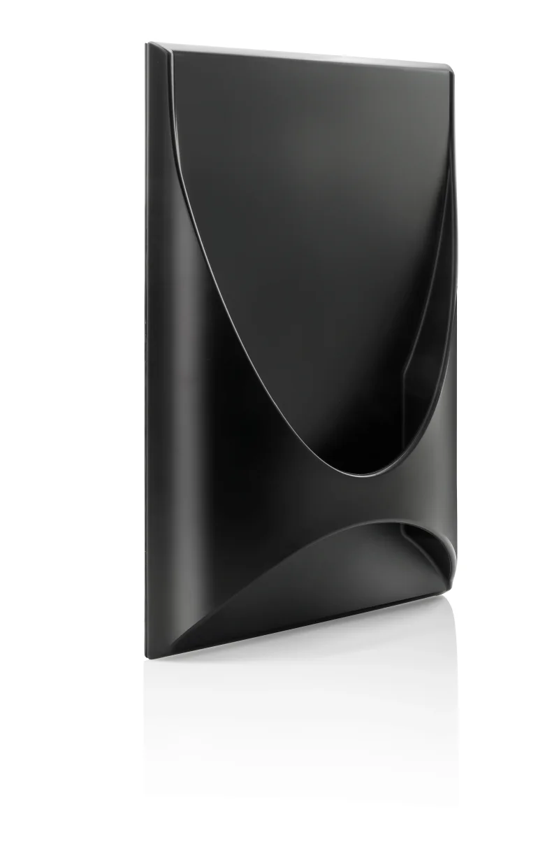 Hand Spiegel Coiffeur Friseur, QUER  ECKIG mirror Blackmirror Black