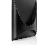 Hand Spiegel Coiffeur Friseur, QUER  ECKIG mirror Blackmirror Black