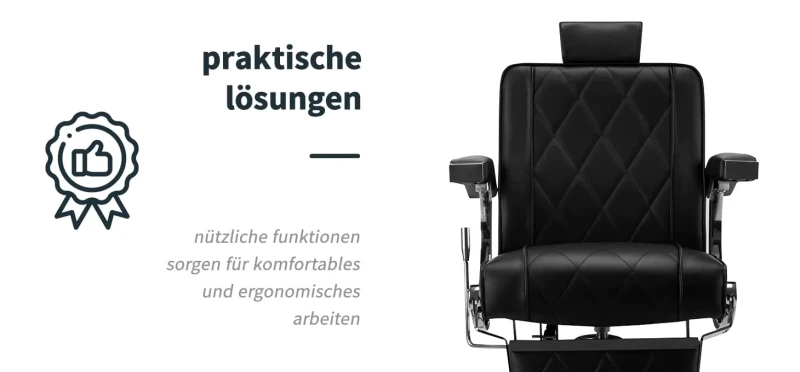 Herren Barberstuhl BM Schwarz