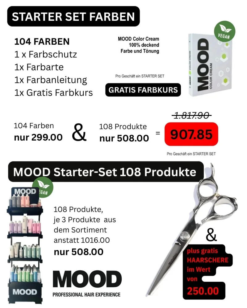Mood Starter Salon 108 Farben & 114 Produkte