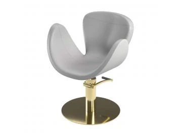 RIKKA ANNIVERSARY SUPERBLACK + Gold Friseurstuhl