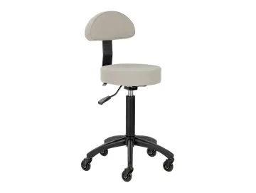 Rollhocker DORA – Mobil & ergonomisch für Salon, Studio & Praxis- GRAU