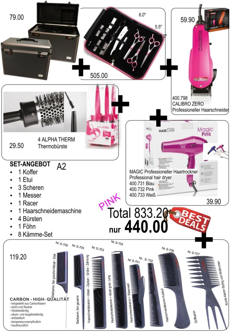 Set-Coiffeur A2 PINK
