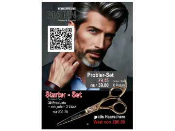 Starter Paket Mann + gratis Haarschere