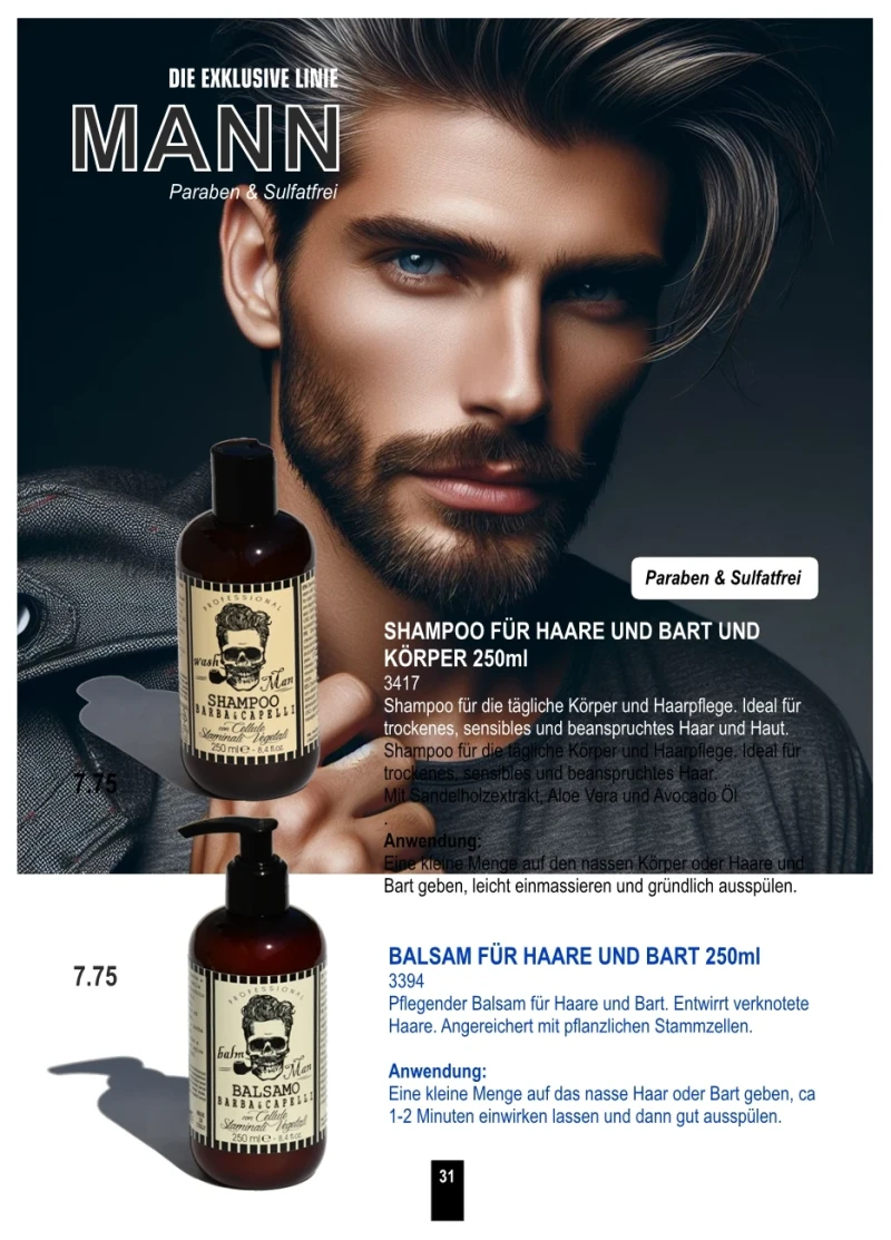 Starter Paket Mann + gratis Haarschere
