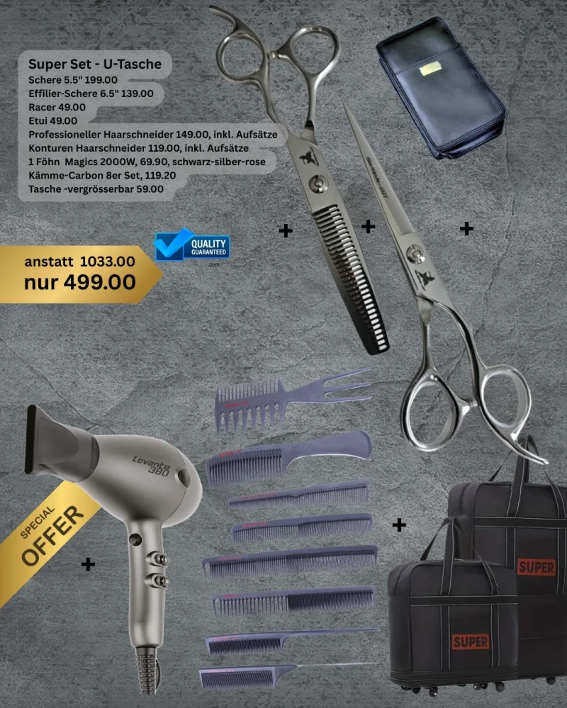 Super Set - U-Tasche, Coiffeure, Barber, Lernende