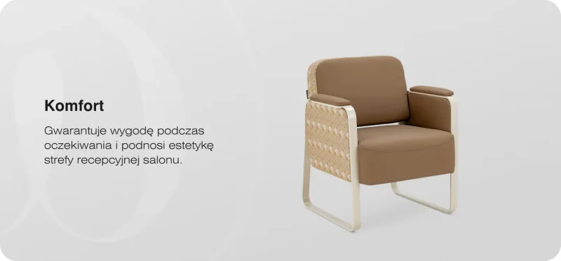 Warte‑Sessel & Waschsitz- Siena – Hellbraun Elegant